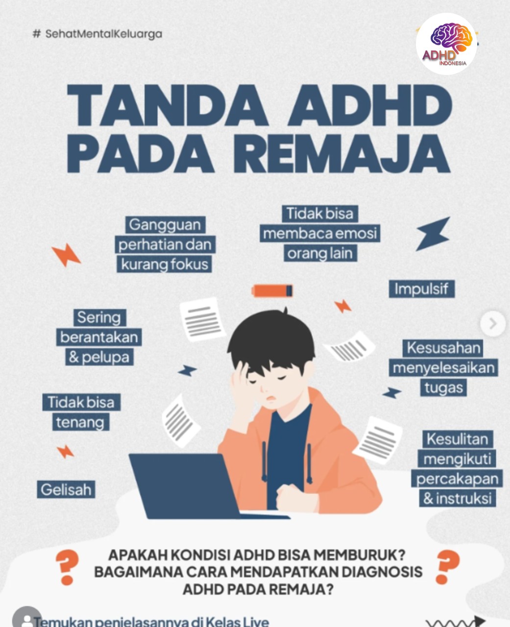 Screening ADHD Non-Diagnostik: Edukasi Awal bagi Orang Tua di Kota Bengkulu